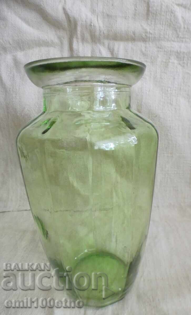 Old vase, colored glass Old vase, colored glass