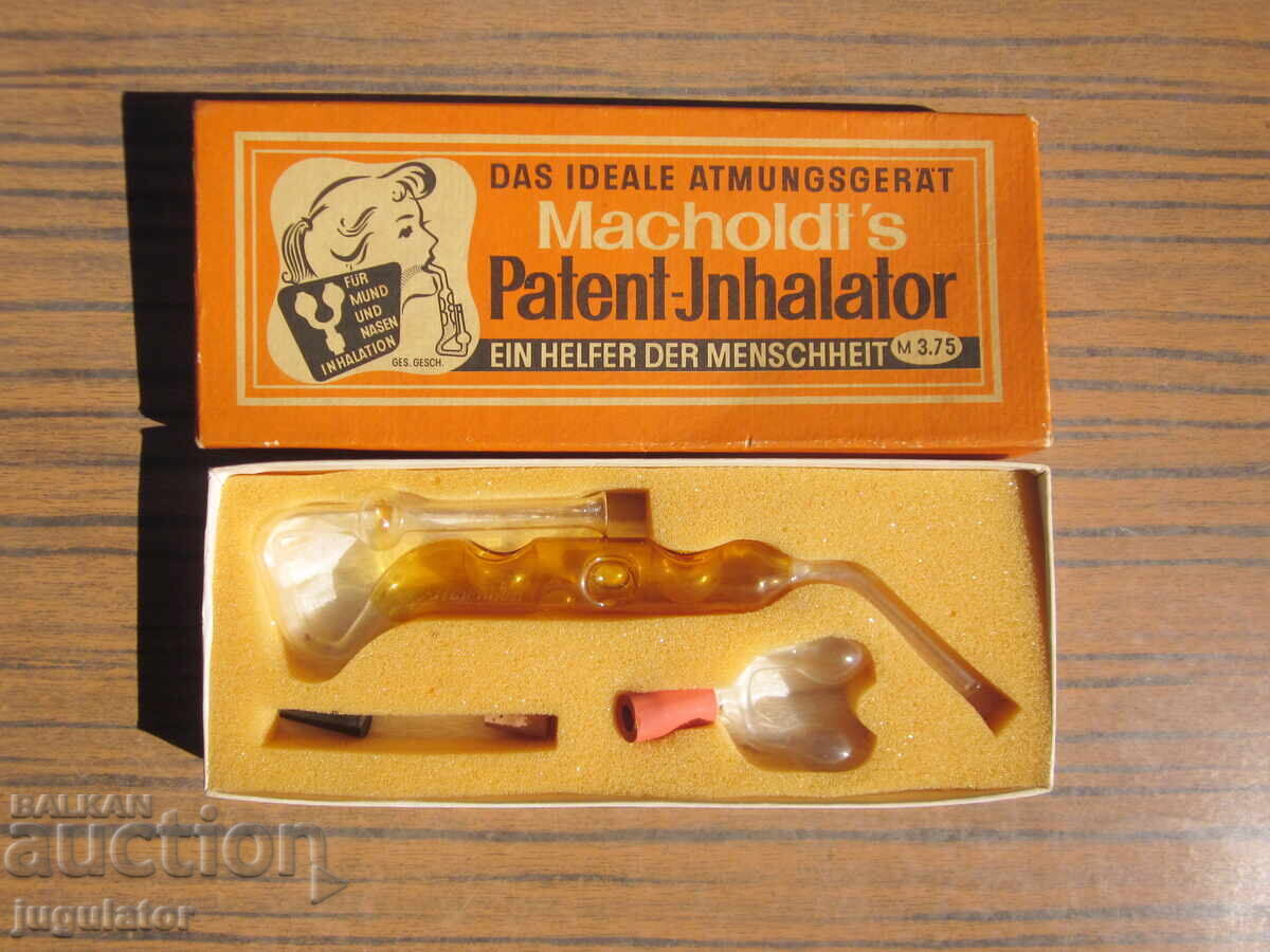 стар Германски медицински инхалатор с кутия с цена 25.00 лв. | € 12.78 стар Германски медицински инхалатор с кутия с цена 25.00 лв. | € 12.78