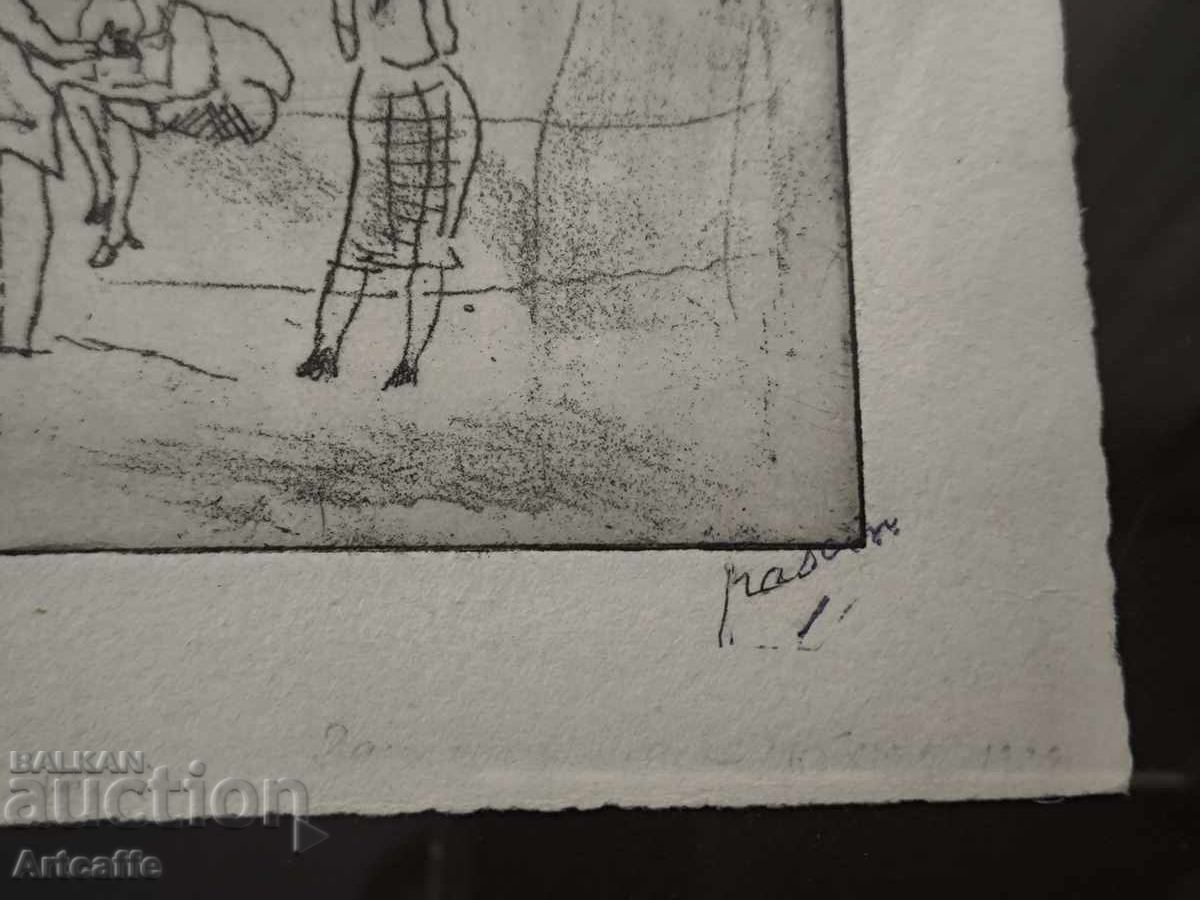 Τίτλος: Ζουλ Πασκίν - πρωτότυπο χαρακτικό, αριθμημένο - 7 Τίτλος: Ζουλ Πασκίν - πρωτότυπο χαρακτικό, αριθμημένο - 7