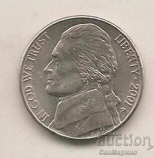 5 λεπτά ΗΠΑ 2001 Ρ* με τιμή 0.50 BGN | € 0.26