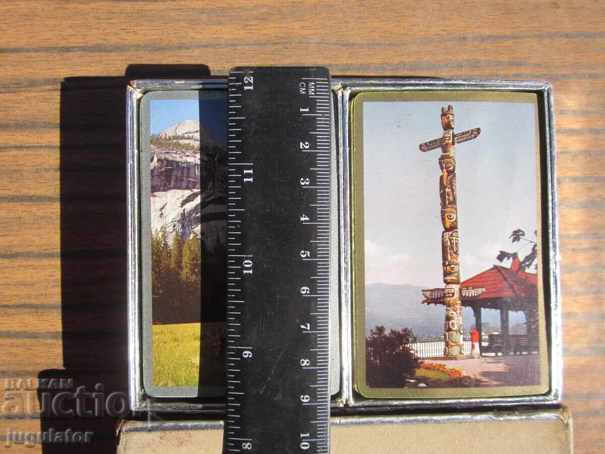 Auction  Old collectible playing cards, two decks in a box