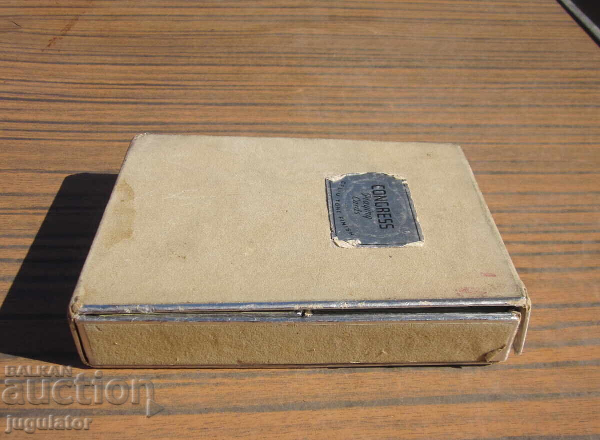 Old collectible playing cards, two decks in a box - 6