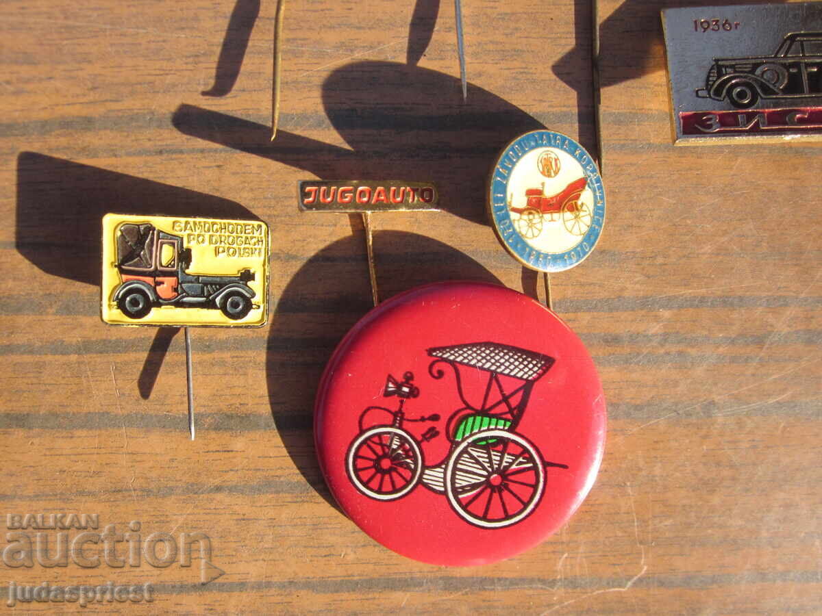 Lot of car badges, retro sign, car badge with price 35.00 BGN | € 17.90 Lot of car badges, retro sign, car badge with price 35.00 BGN | € 17.90