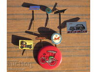 Παρτίδα αυτοκινητιστικών εμβλημάτων ρετρό σήμα σήμα αυτοκινήτου