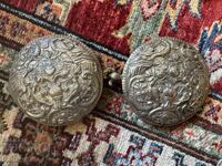 PAFTA PAFTI ROUND SILVER PANAGYURISHTE COSTUME JEWELRY MACEDONIAN