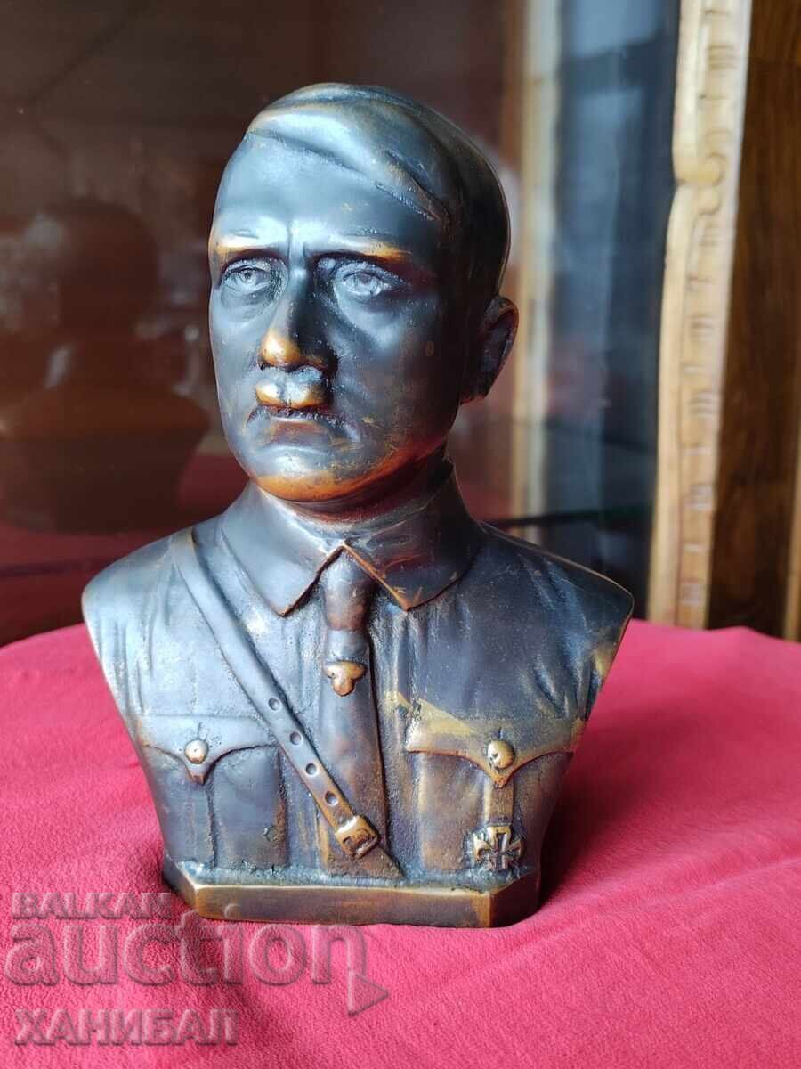 БРОНЗОВ БЮСТ НА ХИТЛЕР ВТОРАТА СВЕТОВНА ВОЙНА