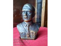 BUST DE BRONZ AL LUI HITLER, AL DOILEA RĂZBOI MONDIAL