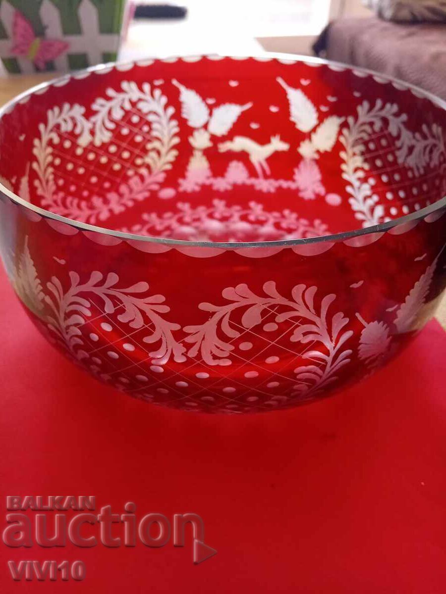 Кристална купа Бохемия 17 см с цена 100.00 лв. | € 51.13