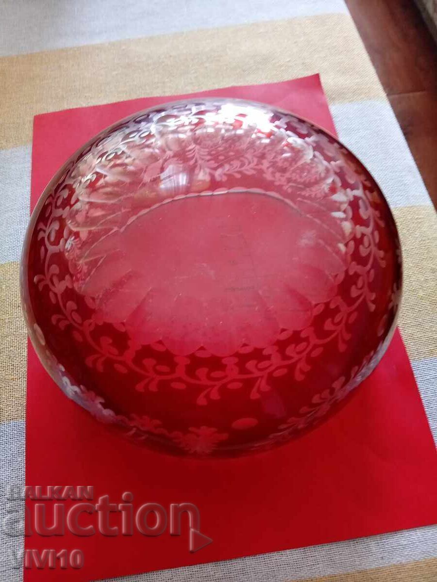 Доставка на Кристална купа Бохемия 17 см