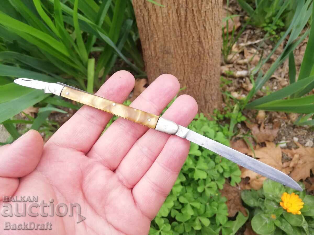БЪЛГАРСКИ ДЖОБЕН НОЖ,НОЖЧЕ БУКОВЕЦ,РЯДКА МАРКИРОВКА ЩЪРКЕЛ - 5