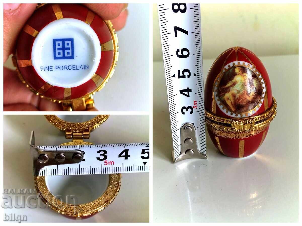 Beautiful Porcelain Jewelry Box - Egg - 7 Beautiful Porcelain Jewelry Box - Egg - 7