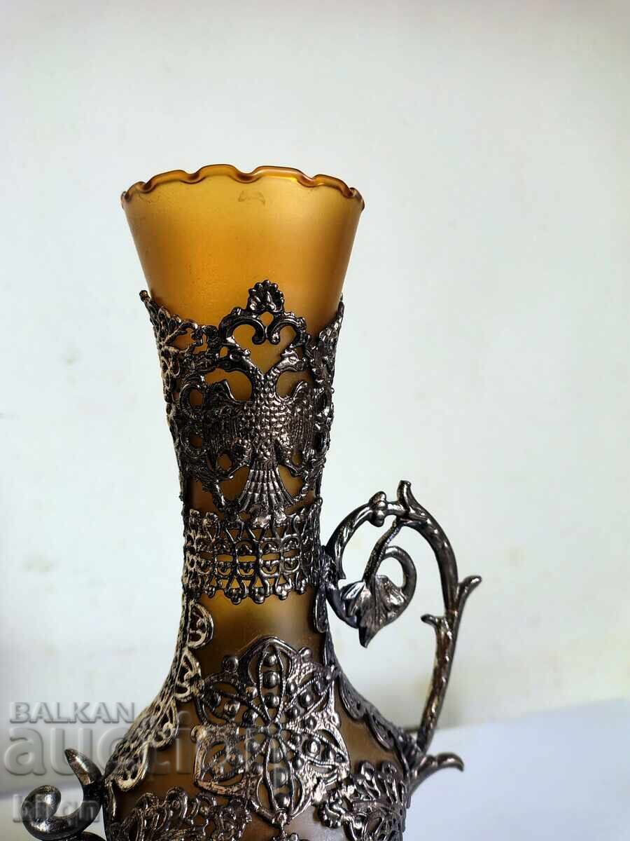 Incredibly Beautiful Vessel With Silver-Plated Ornamentation with price 34.98 BGN | € 17.88 Incredibly Beautiful Vessel With Silver-Plated Ornamentation with price 34.98 BGN | € 17.88