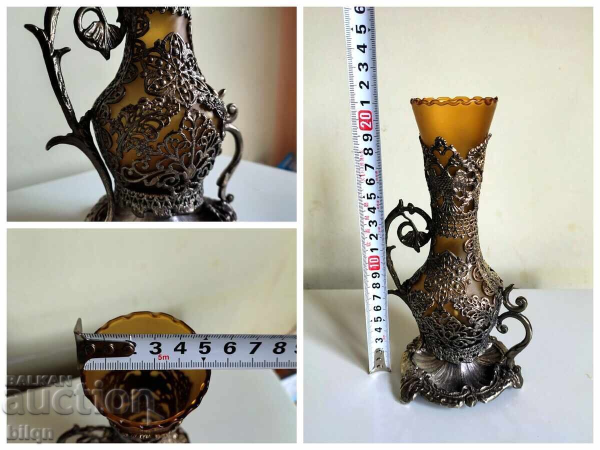 Incredibly Beautiful Vessel With Silver-Plated Ornamentation - 7 Incredibly Beautiful Vessel With Silver-Plated Ornamentation - 7