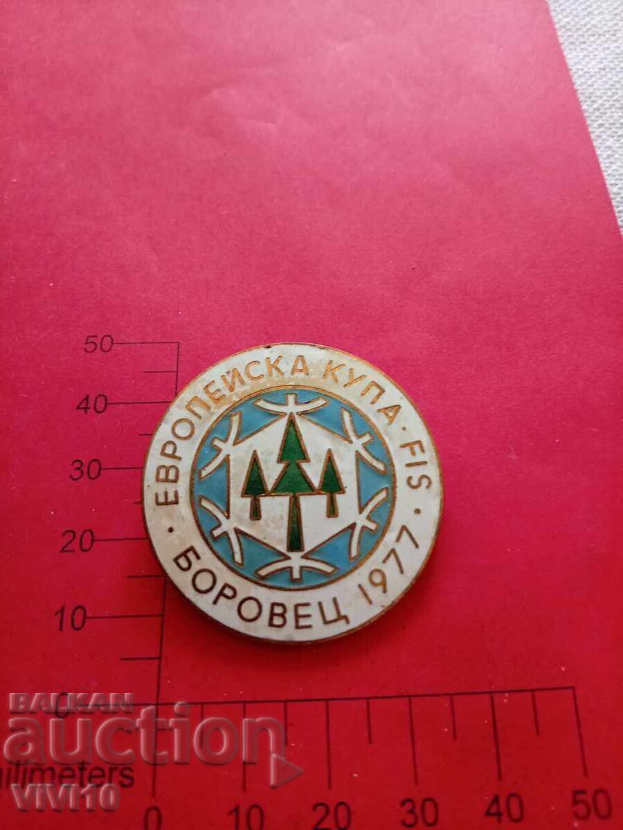 Insigna Cupa Europeană 1977 Insigna Cupa Europeană 1977