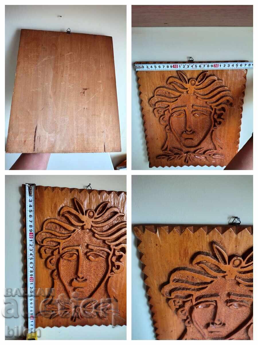 Panou din lemn frumos, sculptat în lemn - 7