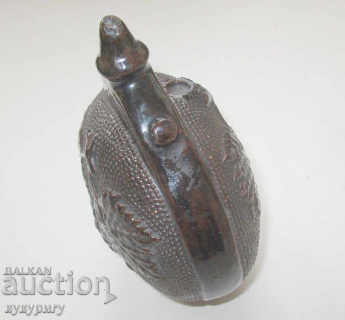 Vechi ulcior ceramic, vas de lut, ceramică de Troian - 6 Vechi ulcior ceramic, vas de lut, ceramică de Troian - 6