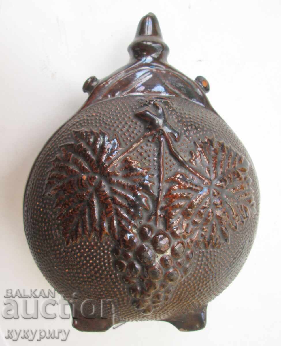 Vechi ulcior ceramic, vas de lut, ceramică de Troian - 7 Vechi ulcior ceramic, vas de lut, ceramică de Troian - 7