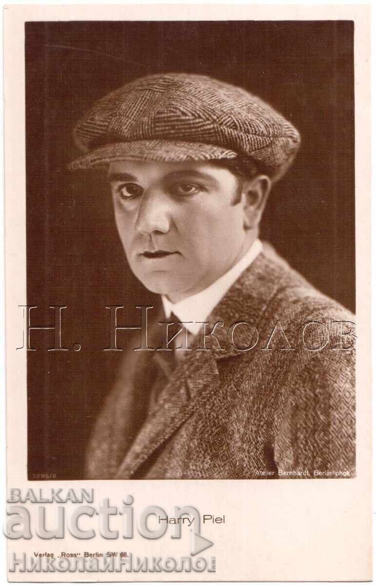 CARTE VECHE CARD FILM ARTIST ACTOR HARRY PIEL D697