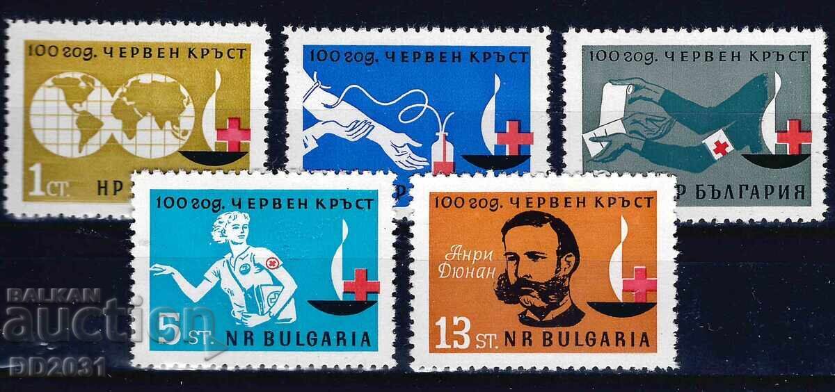 България 1964 - червен кръст MNH