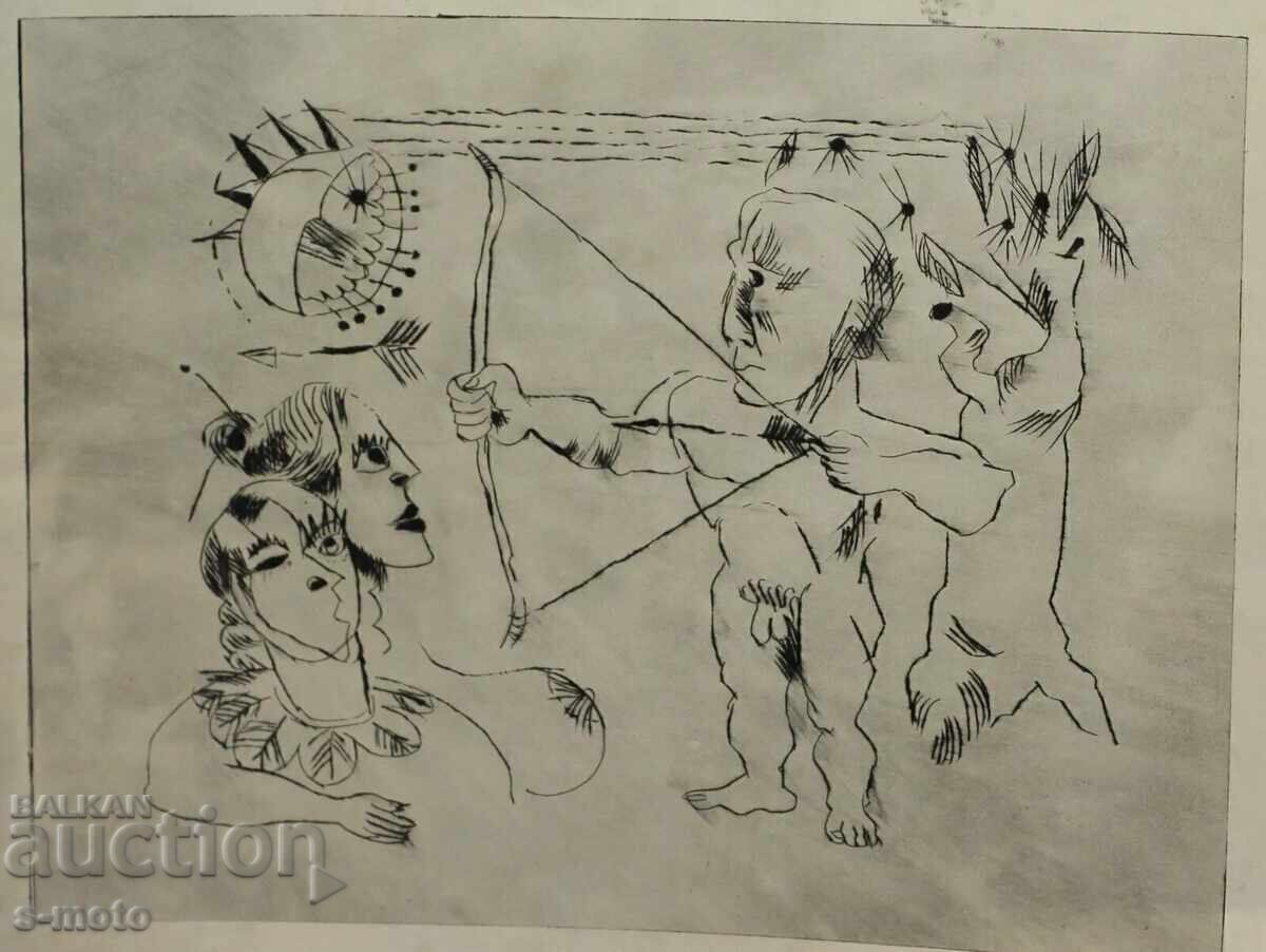 Delivery of Ivan Gazdov Graphics Drypoint Figure