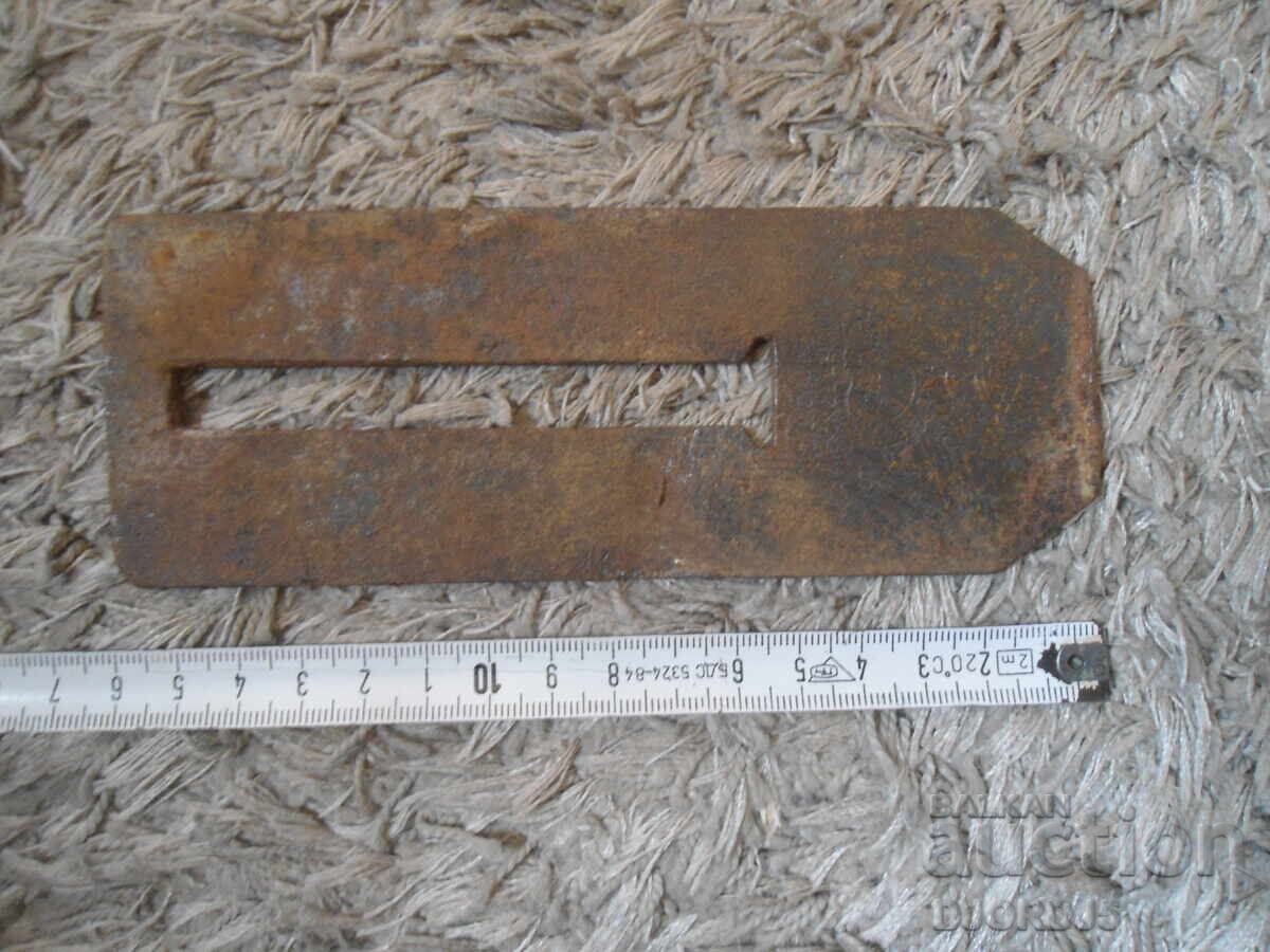 Παλαιό ξυλουργικό εργαλείο, σκαρπέλο, μαχαίρι, σημάδια - 6
