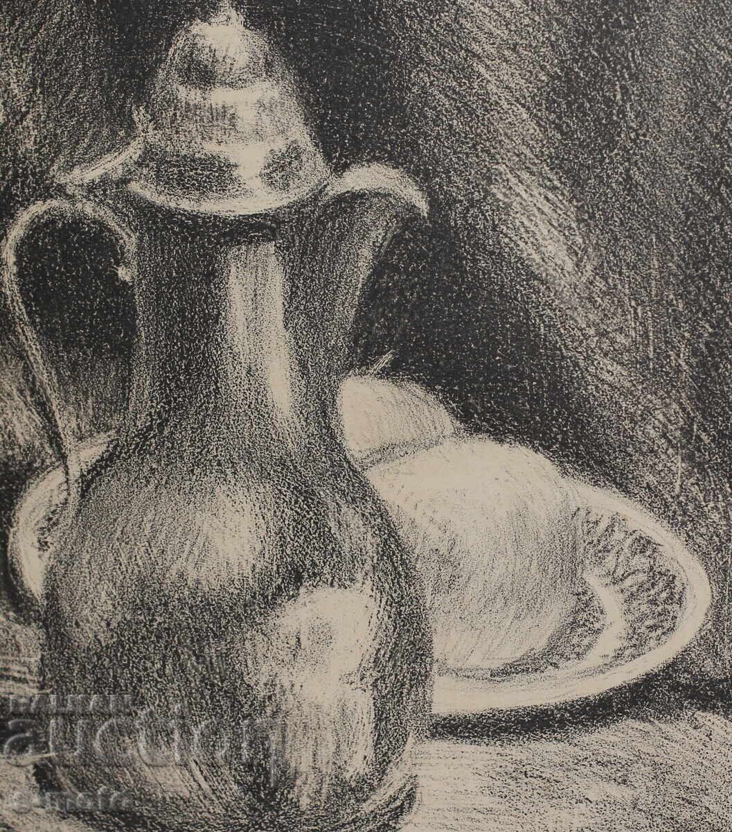 Живко Тишев графика 1964г. Натюрморт - 5