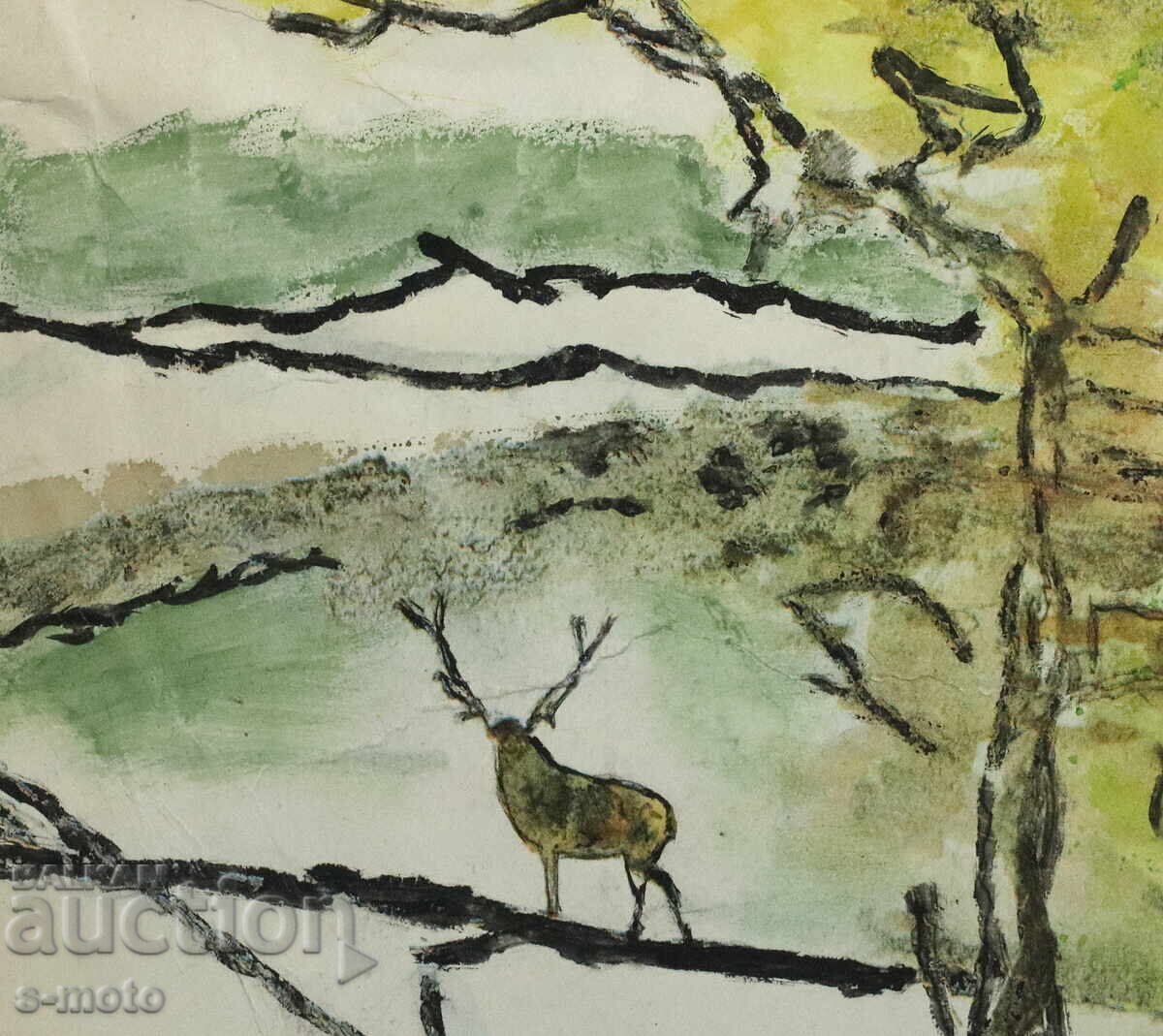 Владимир Вичев акварел пейзаж 1963г. - 5 Владимир Вичев акварел пейзаж 1963г. - 5