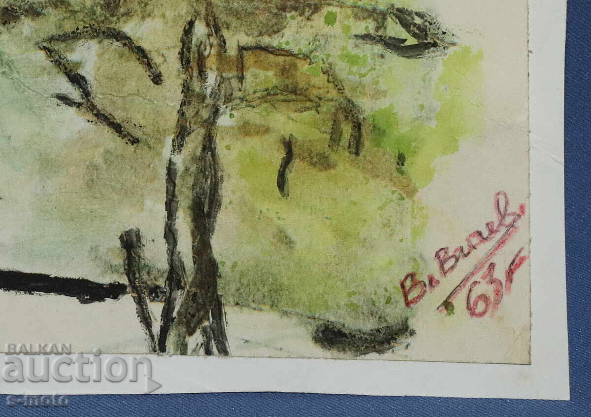 Владимир Вичев акварел пейзаж 1963г. - 7 Владимир Вичев акварел пейзаж 1963г. - 7