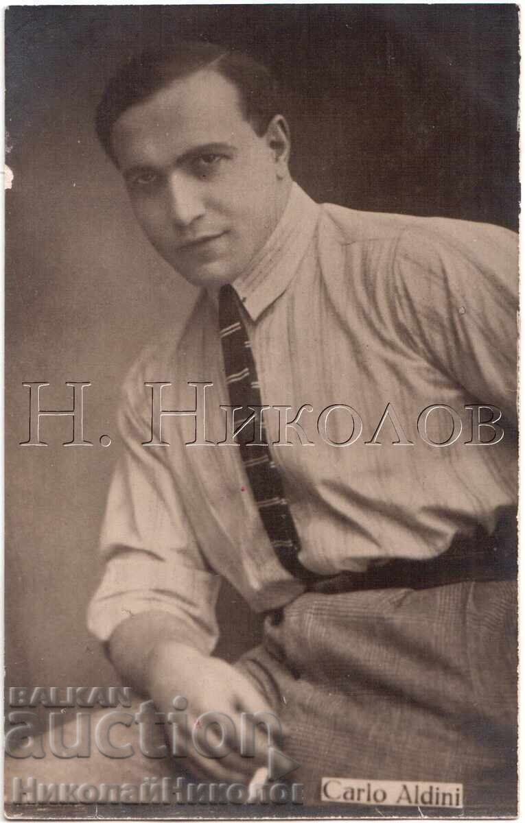 Old Movie Card Actor Carlo Aldini D710