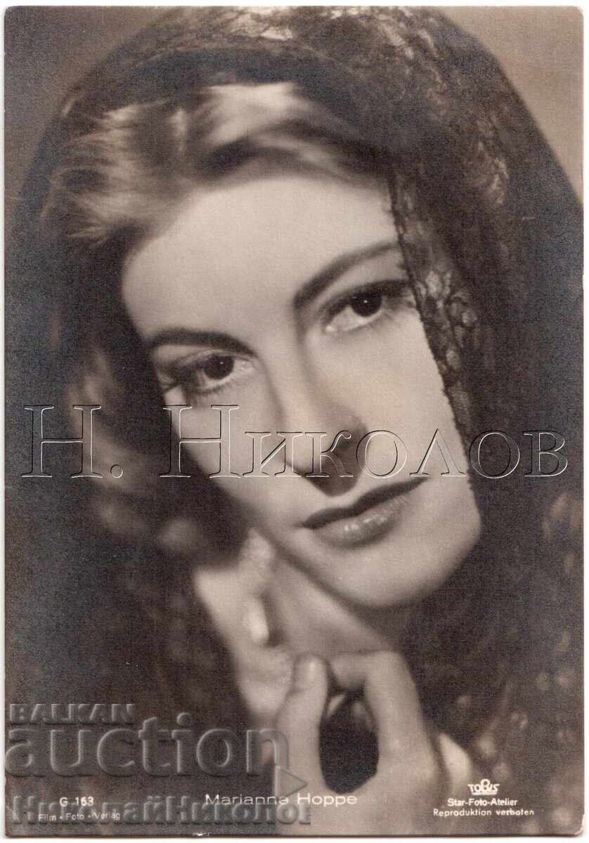 Old Movie Card Actress Marianne Hoppe D714 Old Movie Card Actress Marianne Hoppe D714