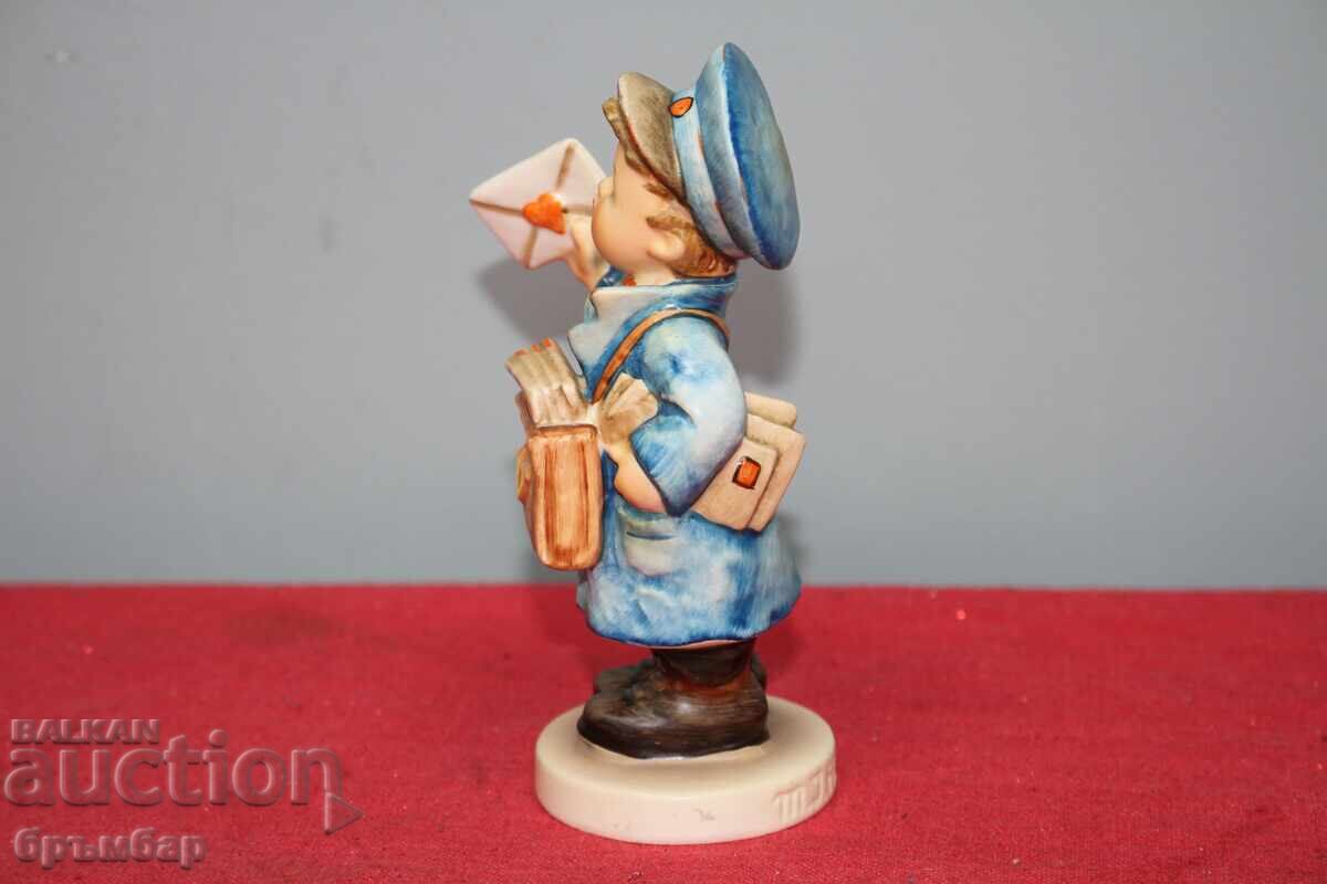 Auction Hummel porcelain figurine boy - Postman .No. 119 Auction Hummel porcelain figurine boy - Postman .No. 119