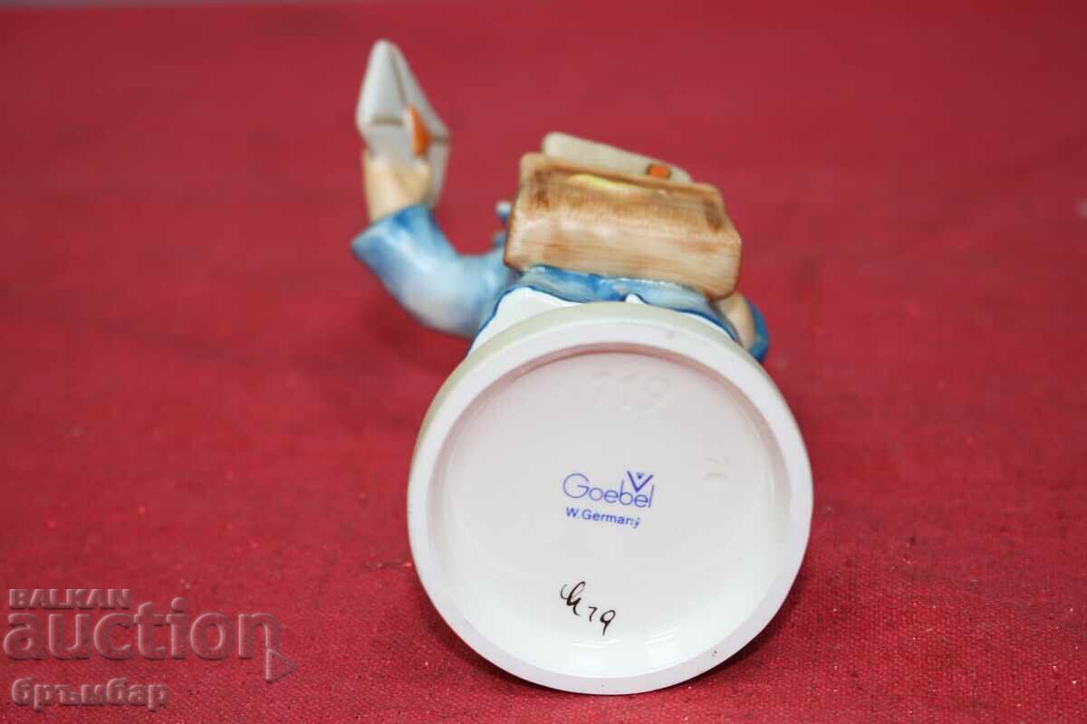 Hummel porcelain figurine boy - Postman .No. 119 - 7 Hummel porcelain figurine boy - Postman .No. 119 - 7