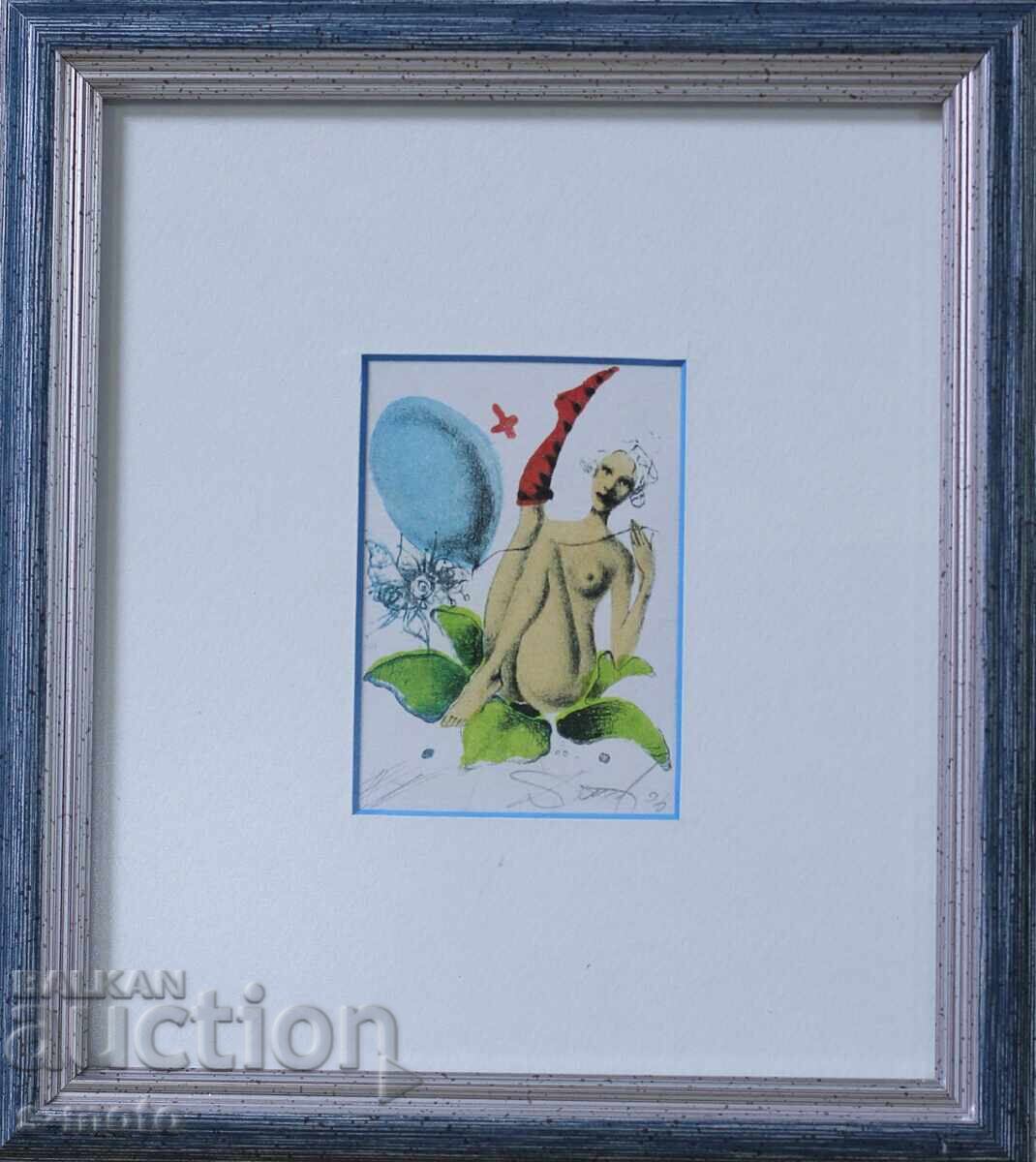 Auction  Dimo Milanov Graphic Nude Body