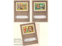 1978. Insulele Comore. Emisiune de compozitori. Serie de 3 blocuri