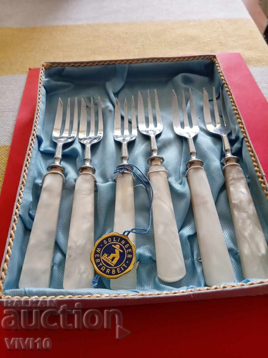 Σετ παλιών πιρουνιών Solingen