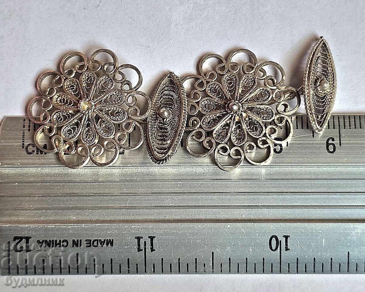 Silver Solid Cufflinks Filigree 7 Grams. Listing over 100 - 6
