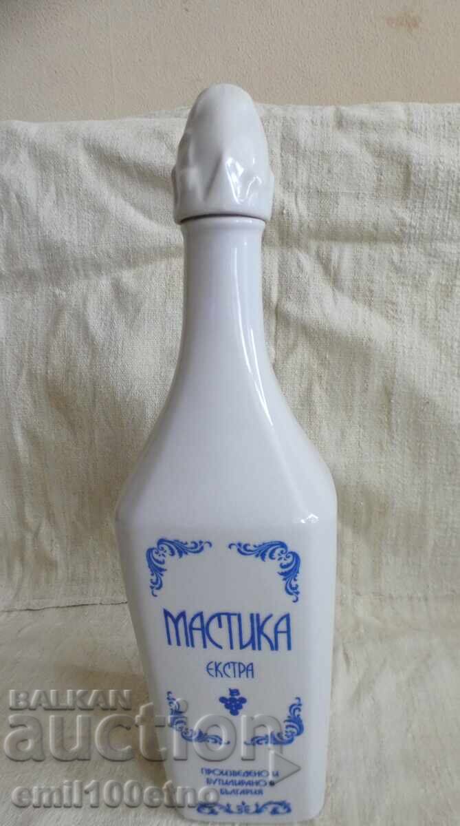 Sticlă de băutură din epoca socialistă Mastică Vinprom porțelan Dianko Stefano Sticlă de băutură din epoca socialistă Mastică Vinprom porțelan Dianko Stefano