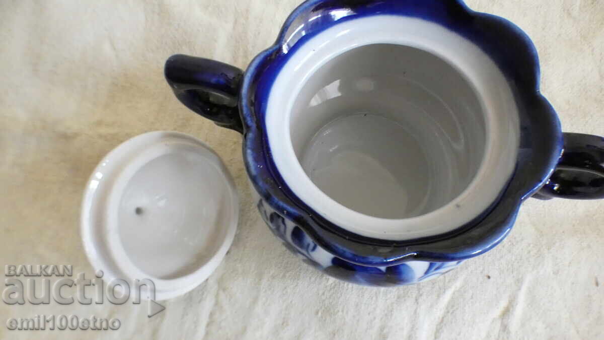 Доставка на Захарница стар порцелан Гжель СССР