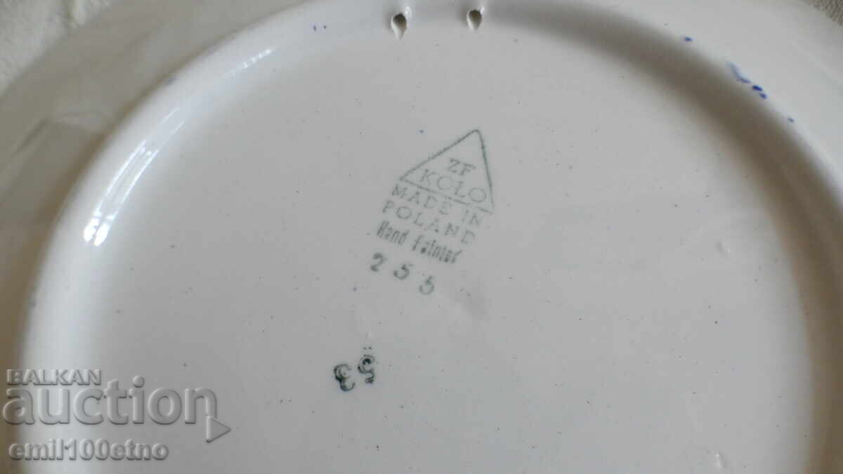 Placă de perete din porțelan pictat manual Polonia - 5