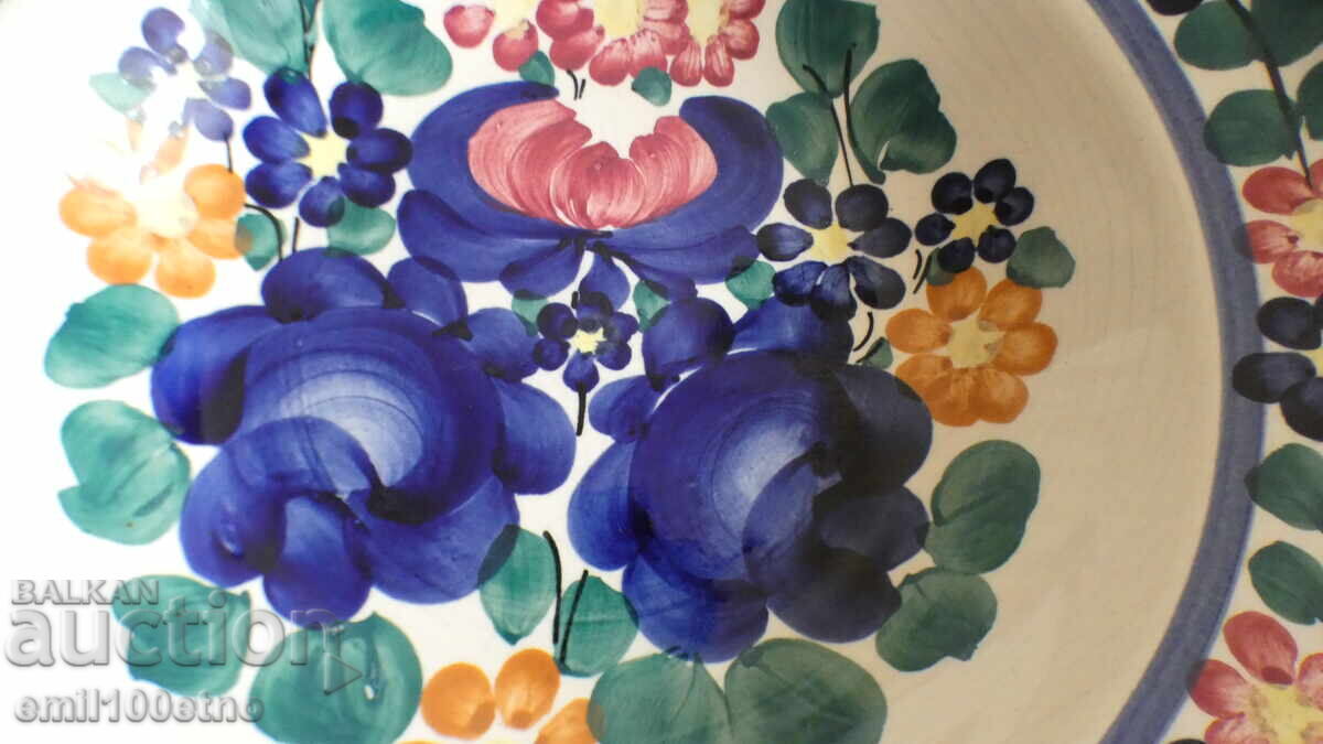 Placă de perete din porțelan pictat manual Polonia cu preț 17.00 BGN | € 8.69