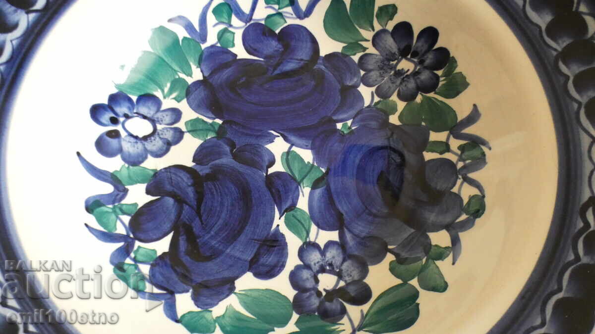 Placă de perete din porțelan pictat manual Polonia cu preț 17.00 BGN | € 8.69