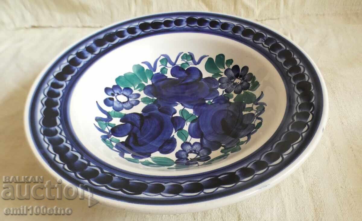 Licitație Placă de perete din porțelan pictat manual Polonia