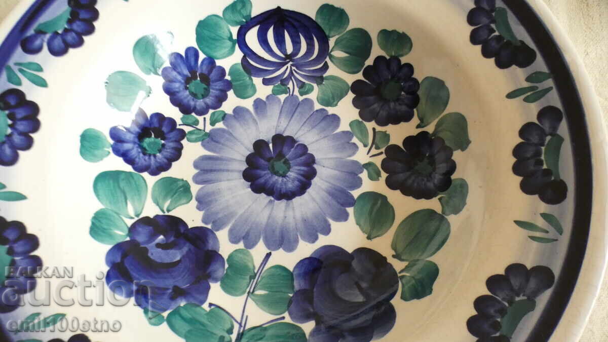 Placă de perete din porțelan pictat manual Polonia cu preț 17.00 BGN | € 8.69