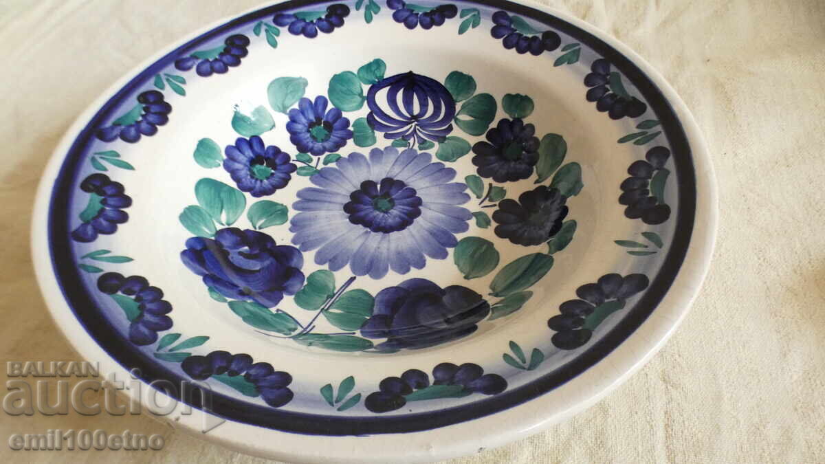 Licitație Placă de perete din porțelan pictat manual Polonia