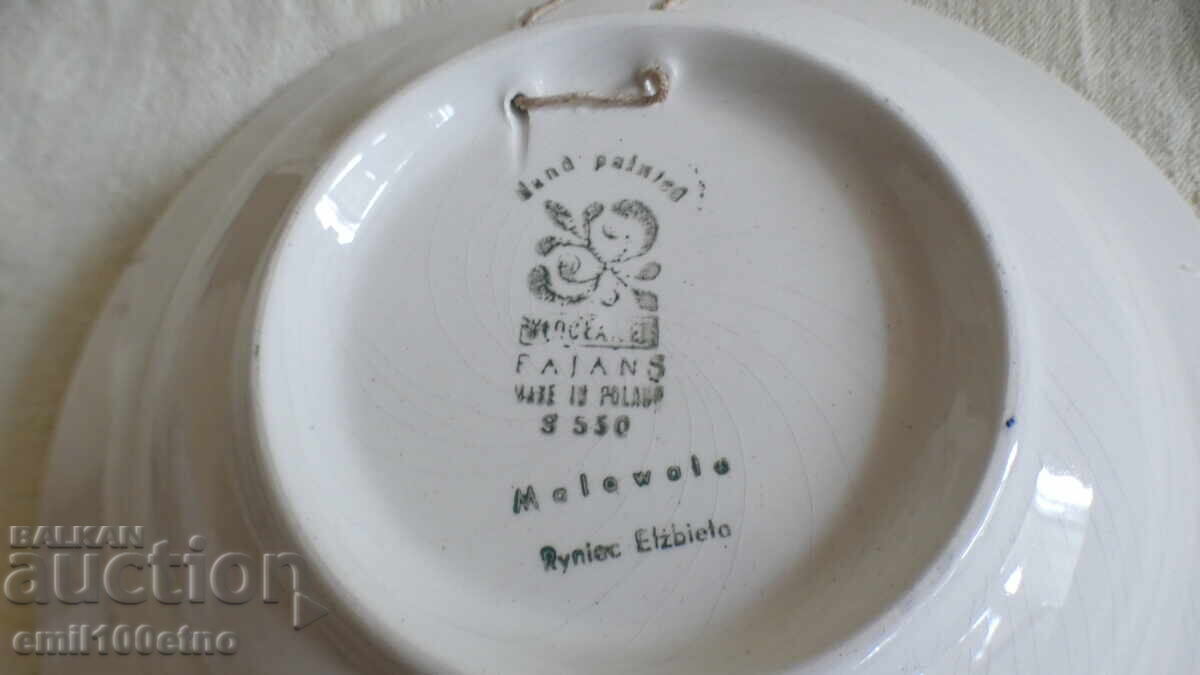 Placă de perete din porțelan pictat manual Polonia - 5