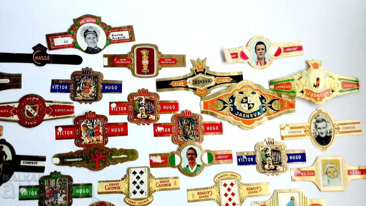 Παρτίδα παλιών δαχτυλιδιών ετικετών πούρων - 5