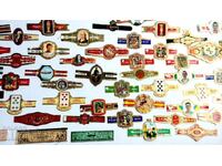 Lot de inele vechi, etichete de la trabucuri