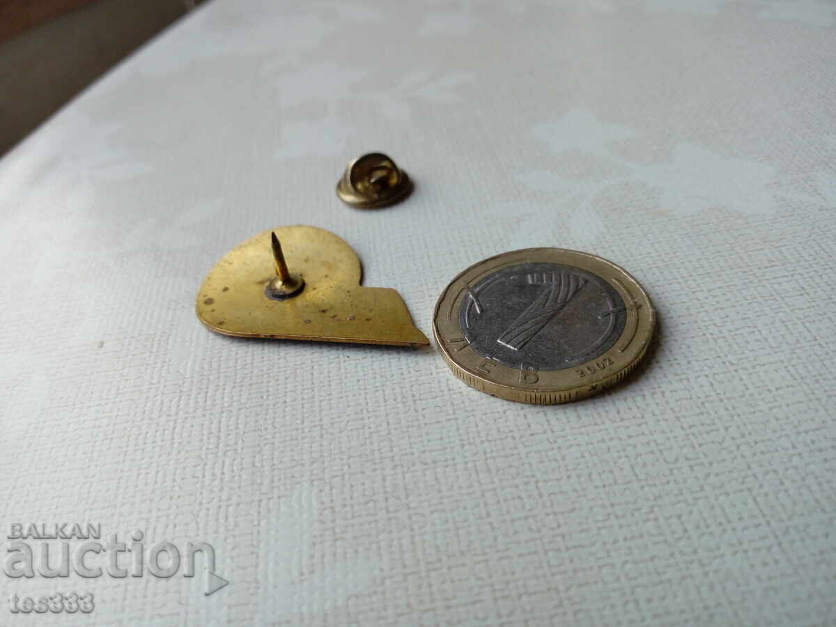 Bronze badge Sofia Metropolitan Autotransport Druzhba on pin - 5 Bronze badge Sofia Metropolitan Autotransport Druzhba on pin - 5