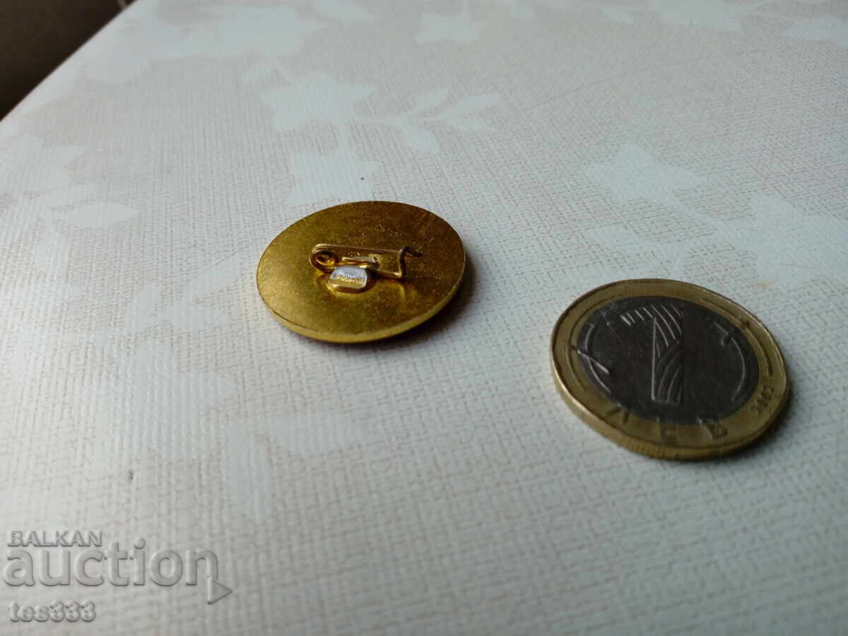 Insigna BAN IBIRRO Akad K Bratanov Sofia 50 ani - 5