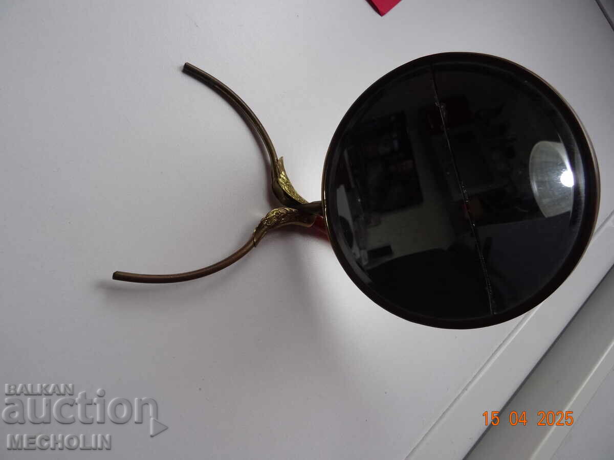 АНТИЧНО ОГЛЕДАЛЦЕ С КЕХЛИБАР И ПОЗЛАТА - 6 АНТИЧНО ОГЛЕДАЛЦЕ С КЕХЛИБАР И ПОЗЛАТА - 6